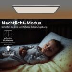 ONDTA LED Deckenleuchte 22W 58x20cm – Dimmbar, RGB-Farbtemperatur & Fernbedienung – Bild 5