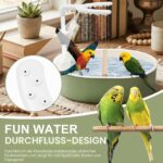 BAODBF Automatische Vogeldusche mit USB Kreislaufsystem – Vogelbad für Wellensittiche & Papageien – Bild 6