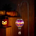 45 cm Heissluftballon Solarlaterne – Halloween Gartendeko mit Flammeneffekt – Bild 8