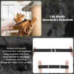 JIARUI AirTag Katzenhalsband – Dehnbar & Sicher für alle Katzengrossen – Bild 4
