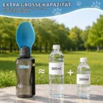 QGGTQG 800 ml Hundetrinkflasche mit Faltnapf – Auslaufsicher für Outdoor-Abenteuer – Bild 5