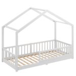 CADANI Malte Hausbett 90x200 cm – Montessori Bodenbett aus Massivholz bis 200 kg – Bild 9