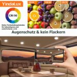 YindaLux 4er Set LED Einbaustrahler 12V DC – 3W Warmweiß Dimmbar für Wohnmobile & Boote – Bild 5