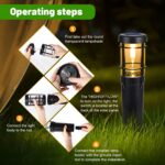 Czoele Solarleuchten für Aussen 4er Set – Warmweiss Gartenbeleuchtung mit 900mAh – Bild 5