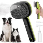 pecute Katzenbürste mit Sprühfunktion – 2-Stufen Nebel für Langhaar Katzen & Hunde