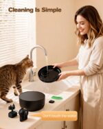 GOOIFUN Katzenbrunnen Kabellos 2.6L mit Sensor & Akku – Intelligenter Trinkbrunnen für Katzen – Bild 8