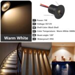 LED Einbaustrahler 12V 1W Set 9er Warmweiss 3000K – IP65 Deckenspots für Bad & Küche – Bild 2