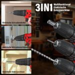 21V Akkubohrer-Set mit 2 Akkus & 29-teiligem Zubehör – 45Nm Drehmoment für Haus & Heimwerk – Bild 4