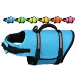 AMZNOVA Hundeschwimmweste M Rip Stop mit Auftrieb – Rettungsweste für Hunde