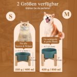 Erhöhter Hundenapf 850 ml Keramik mit Bambusgestell – Ergonomisch für Senioren – Bild 9