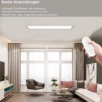 Aimosen LED Deckenleuchte 100x25 cm dimmbar – 28W Rechteck Panel mit Fernbedienung & Farbtemperatur – Bild 7