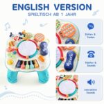 Fajiabao 6-in-1 Baby Spieltisch mit Musik & Licht – Lernspielzeug ab 12 Monate – Bild 8