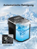 Vpcok Direct Eiswürfelmaschine – 9 Eiswürfel in 6-8 Minuten, kompakt & leise – Bild 6