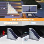 VOLISUN Solar-Treppenleuchten 4er Pack – LED-Aussenleuchten IP67 für Terrasse & Garten – Bild 6