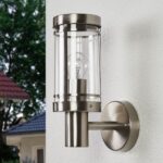 Lindby Djori Edelstahl Wandleuchte aussen – IP44 Aussenleuchte für Garten & Terrasse – Bild 4