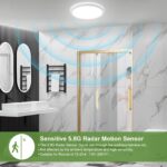 LEZOE 30cm LED Deckenleuchte mit Bewegungsmelder – 24W dimmbar, 2400lm für Badezimmer & Flur – Bild 5