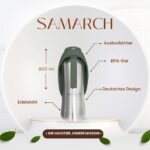 SAMARCH Hunde Trinkflaschen Set 800ml – Edelstahl Wasserflasche mit Silikon Napf & Tasche – Bild 5