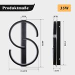 LUOLONG 40cm LED Deckenleuchte Dimmbar mit Fernbedienung – Modern Schwarz für Wohnzimmer & Schlafzimmer – Bild 6