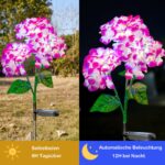 Hqynss 2er-Pack Solar-Hortensienleuchten – IP65 wasserdicht für Garten & Terrasse – Bild 4
