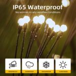 Jsdoin Solar Firefly Gartenlicht 4er Set – Wasserdichte Gartendekorationleuchten für Aussen – Bild 3
