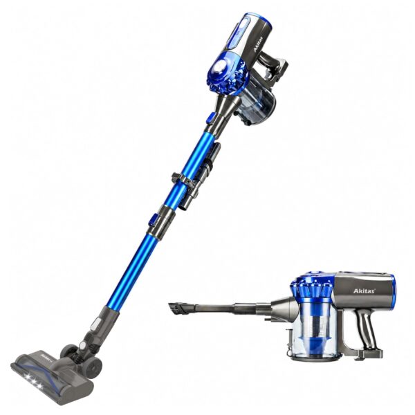 Akitas V8 3in1 Akku Staubsauger Kabellos – 22,2V Lithium für Böden & Teppiche
