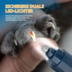 GlasFlength Krallenschleifer & Krallenschere für Hunde – 5-Gang mit LED für alle Grössen – Bild 6