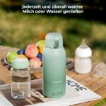 Momcozy Tragbarer Flaschenwärmer 500 ml – Schnelles Aufheizen für unterwegs, Kabellos mit USB-C – Bild 2