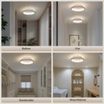 Kuwork LED Deckenleuchte Rund 20cm, 18W 4000K – Moderne Beleuchtung für kleine Räume – Bild 7
