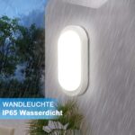 IEGLED 2er Set 12W LED Bewegungsmelder Wandleuchte IP65 – Intelligente Feuchtraumleuchte für Keller & Garage – Bild 5