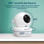 Babysense Babyphone HD 5 Zoll mit 2 Kameras – Sicheres Video-Babyphone ohne WLAN – Bild 3