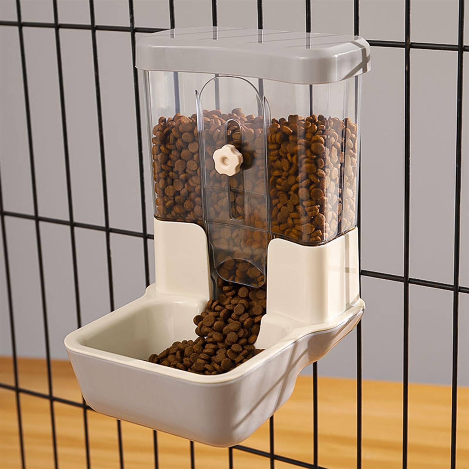TOKAYIFE Automatischer Futterspender 800ml – Stromfrei für Kaninchen, Katzen & Kleintiere
