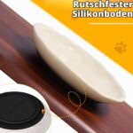 Vikcvcsc 5er Keramik-Katzennapf-Set mit Silikonboden – Anti-Whisker-Fatigue für Katzen – Bild 4