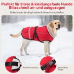Woiil Hundemantel XL Wintermantel wasserdicht – Wärmeschutz für grosse Hunde – Bild 3