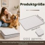 Yuragim Kühlmatte 100x70 cm – Selbstkühlende Hundematte für Sommer, waschbar & rutschfest – Bild 2