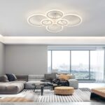 LED Deckenleuchte Ø80cm Weiß – Dimmbar mit Fernbedienung & Memory-Funktion für Wohnzimmer – Bild 8