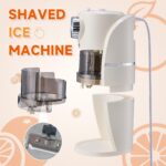 Wanvoapls Rasierte Eismaschine mit Edelstahl-Klingen – Schneekegel-Maker für Zuhause – Bild 3