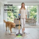 FDUXUD Akku Staubsauger 650W/55kPa – Kabelloses Hochleistungsgerät mit 70 Min Laufzeit – Bild 3