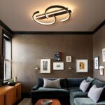 LUOLONG 40cm LED Deckenleuchte Dimmbar mit Fernbedienung – Modern Schwarz für Wohnzimmer & Schlafzimmer – Bild 7
