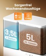 oneisall 2-in-1 Futterautomat & Trinkbrunnen 8,5L – Automatische Fütterung & Wasserspender für Katzen – Bild 6