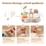 Holz-Schlagzeug Baby Musikspielzeug mit Xylophon & Percussion – Montessori Musikinstrumente – Bild 6