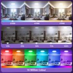 Taipow LED Deckenlampe 30W Dimmbar – RGB Farbwechsel mit Alexa & App-Steuerung – Bild 2