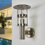 Lindby Edelstahl Wandleuchte aussen mit Bewegungsmelder IP44 – moderne Aussenleuchte – Bild 3