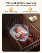 BOIFUN 2.5K WLAN-Babyphone mit 5,5-Zoll-Monitor – KI-Erkennung & 360° Kamera für sicheren Babyschlaf – Bild 5