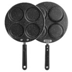 Tomotato Eierbratpfanne 24,5 cm mit 4-Becher Design – Antihaft Spiegeleipfanne für Gas- & Elektrokochfeld – Bild 6