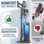 CLEANmaxx AeroTec 500 Akku-Staubsauger mit Absaugstation – 60 Min Laufzeit & UV-C Milbenaufsatz – Bild 2
