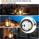Dekofun 2er Solarlaterne mit Flammeneffekt – IP65 Wasserdicht für Garten & Terrasse – Bild 7