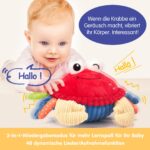 hahaland Krabbe Krabbelspielzeug ab 6 Monaten – Musikalisches Baby Spielzeug mit Aufnahmefunktion – Bild 3