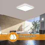 LEZOE LED Deckenleuchte 18W dimmbar mit Fernbedienung – Flach, 1800lm, 3000-6500K – Bild 6