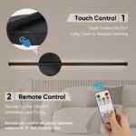 TaoFiaCo 60 cm LED Wandleuchte Akku – kabellos, dimmbar, 2er-Set mit Fernbedienung – Bild 5