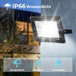 JVURICE LED Strahler 50W 5000LM – IP66 Flutlicht Außen mit 360° Halterung – Bild 4